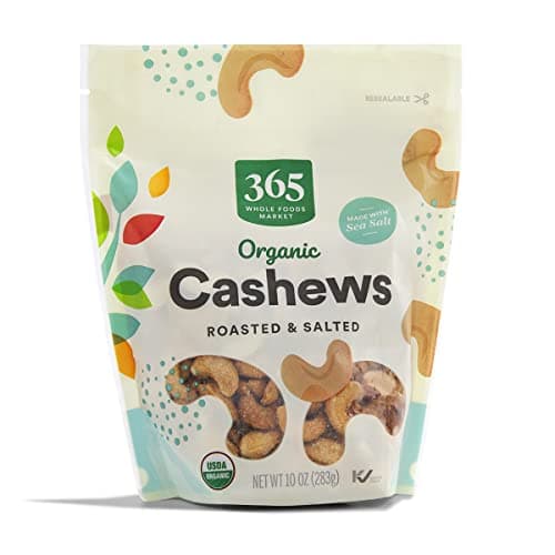 365 by Whole Foods Market, Organic Roasted & Salted Cashews, 10 Ounce