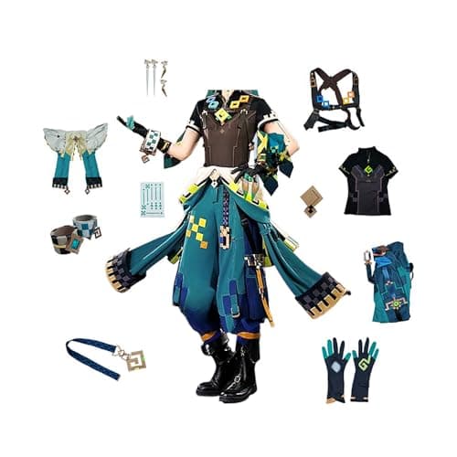 NEKOOMA Kinich Cosplay Costume for Genshin Outfit Set Game Cos L