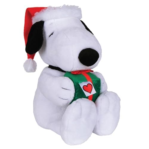 Kids Preferred Peanuts Snoopy Motion Musical Plush, Plays Jingle Bells, Embroidered Details, Soft Stuffed Animal for Baby and Toddler Boys & Girls