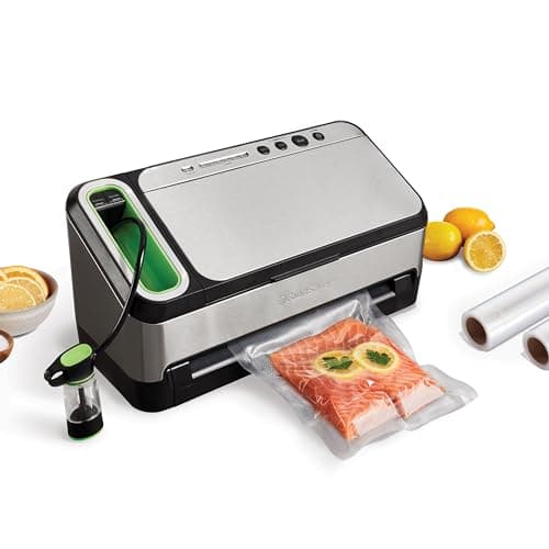 FoodSaver V4400 2-in-1 Vacuum Sealer Machine with Automatic Vacuum Sealer Bag Detection and Starter Kit