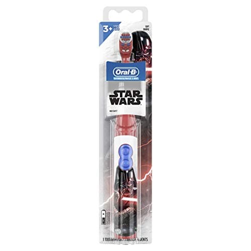 Oral-B Kids Battery Power Electric Toothbrush Featuring Disney's Star Wars for Children and Toddlers age 3+, Soft (Characters May Vary), Multi