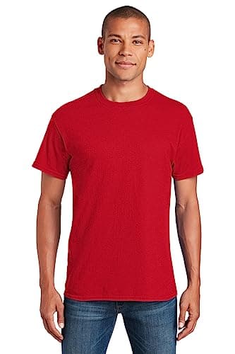 Gildan Blank T-Shirt - Unisex Style 5000 Adult Red