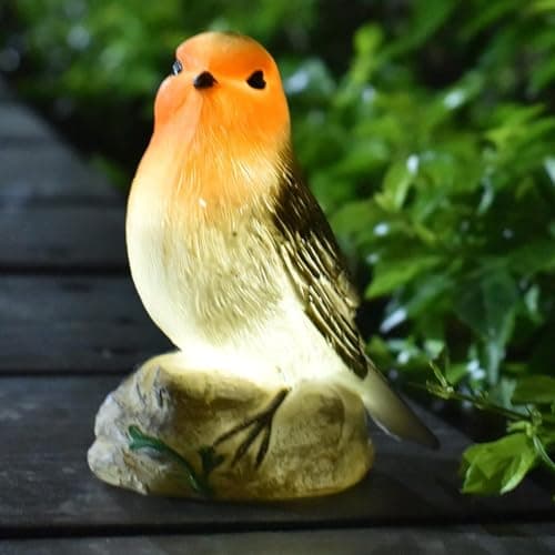 Solar Garden Decor Outdoor Statues - Waterproof Loving Bird Lights Decor for Yard, Lawn, Patio and Balcony Ornament, Unique House Warming Gifts for Women Grandma