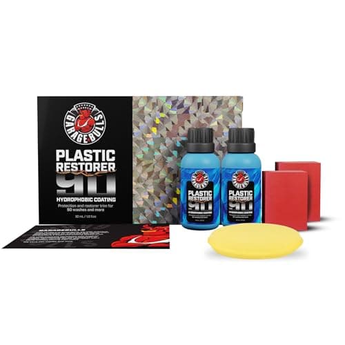 garage bulls Car Plastic Restorer & Hydrophobic Trim Ceramic Coating Kit Long Lasting Coating Car Accessories 30ml, 1fl oz (2 Pack)