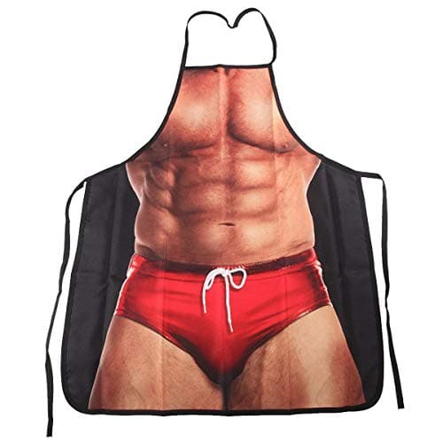 ABCTen Apron Kitchen Funny Creative Cooking Grilling Baking Party Apron Gift For Men