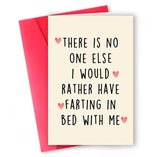 ICOOLYI Funny Farting Valentines Day Card, Hilarious Romantic Gift for Him, Her, Boyfriend, Girlfriend, Husband, Wife, Unique Anniversary or Birthday Greeting Card for Couples