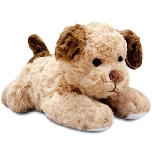 NuomiYue 12" Brown Dog Stuffed Animals Plush Toys for Kids and Babies, Cute Puppy Plushies Pillow, Puppy Stuffed Animals Plush Toy for Carnival and Christmas Decorations, Dog Themed Party Favors