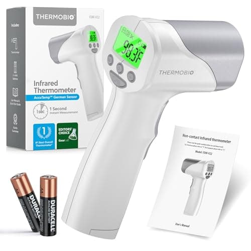 Medical Grade FSA HSA Approved Heavy Duty Touchless Infrared Forehead Thermometer, for Adults & Baby Digital Thermometer Gun, 1s Instant Results