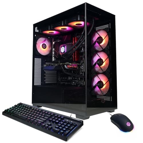 CyberPowerPC Gamer Xtreme VR Gaming PC, Intel Core i9-14900KF 3.2GHz, GeForce RTX 4070 Super 12GB, 32GB DDR5, 2TB PCIe Gen4 SSD, WiFi Ready & Windows 11 Home (GXiVR8080A38)