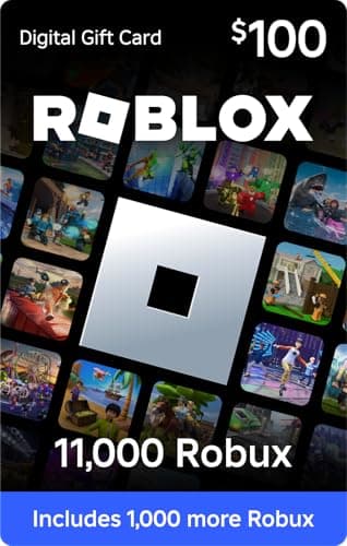 Roblox Digital Gift Card - 11,000 Robux [Includes Exclusive Virtual Item] [Online Game Code]