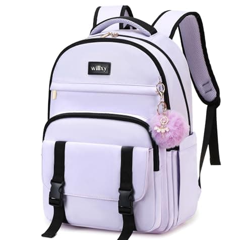 Caoroky knight Women Laptop Backpack 15.6 Inch Office Business Work Backpacks Purse Anti Theft Travel Back Pack School College Bookbag Nurse Teacher Learning Daypack Computer Rucksack,Purple