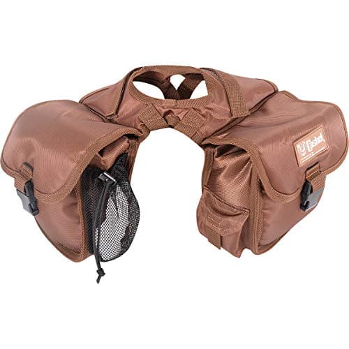 Cashel Quality Deluxe Small Horse Saddle Pommel Horn Bag, Padded Pockets, Camera or Cell Phone Pocket, Brown