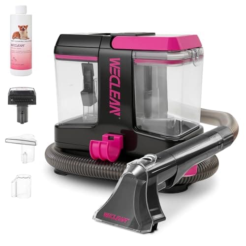 WECLEAN C5 Portable Carpet Cleaner Upholstery Deep Cleaner, Deep Cleaning for Carpet,Car Couch, with Deep Cleaning Solution,Blackpink