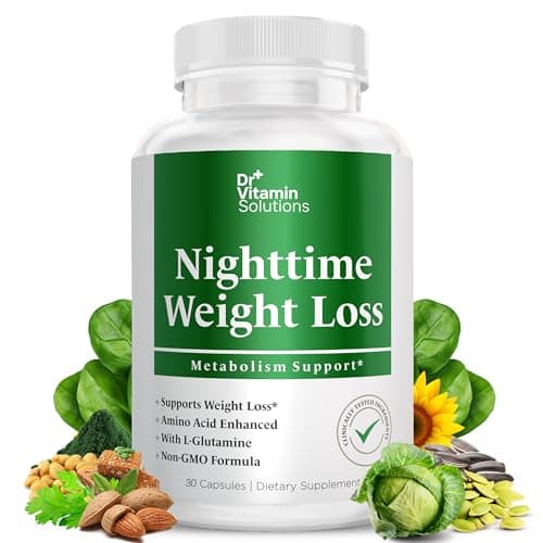 DR. Vitamin Nighttime Fat Burner Supplements - Appetite Suppressants for Weight Loss - Night-Time Fat Burner for Women and Men Supporting Sleep & Relaxation - Metabolism Booster Weight Loss Pills - 30