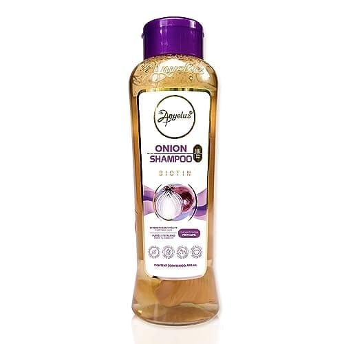 ANYELUZ Onion Shampoo, Cleanses and Reduces Oiliness, Provides Shine and Ideal for all Hair Types, Contains Natural Extracts, Salt and Paraben Free