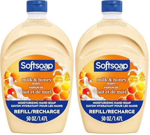 Softsoap Milk & Honey Scented, Liquid Hand Soap Refill, 50 Ounce (Pack of 2)