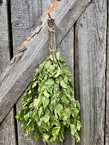 SaunaGoods Birch + Lemon-Balm Organic Sauna Whisk Venik Made