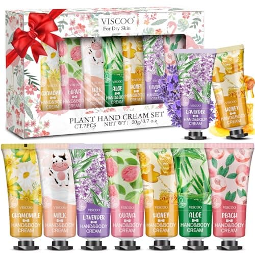 7 Pack Hand Cream Gifts Set for Women, Christmas Gifts for Women,Thank You Gifts,Stocking Stuffers for Adults,Appreciation Gifts,Hand Lotion Travel Size in Bulk for Dry Cracked Hands,Mini Hand Lotion