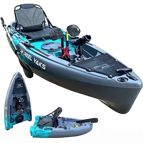 9.5ft Modular Fishing Kayak | Super Lightweight, 380lbs Capacity | Easy to Store - Easy to Carry | Beats Inflatables | No roof Racks - no Wall Racks | Adults Youths Kids | Sit on top