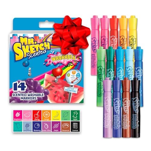 Mr. Sketch® Scented Markers, Chisel Point, Assorted, Pack Of 14