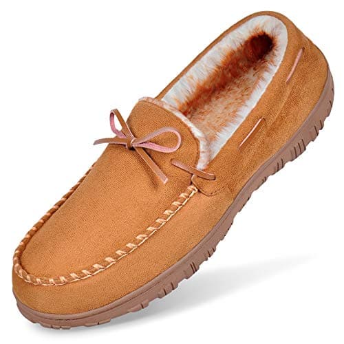 MIXIN Mens Slippers Indoor Outdoor Memory Foam House Shoes Anti-Slip Moccasins Slippers for Men