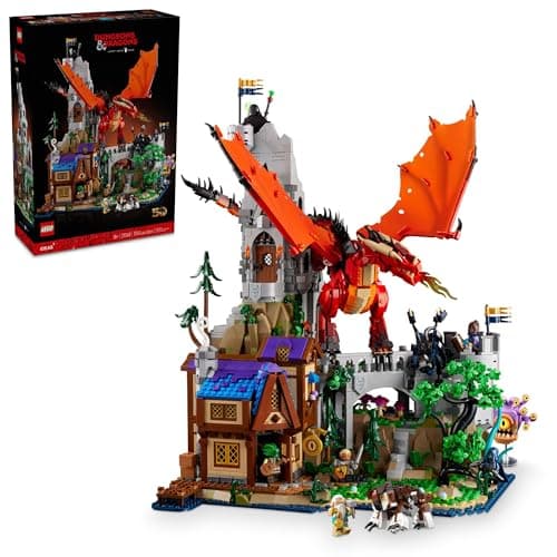 LEGO Ideas Dungeons & Dragons: Red Dragon’s Tale Building Set for Adults, Dungeons and Dragons Gift Idea, Fantasy Model for Build and Display, Created in Collaboration with Wizards of the Coast, 21348