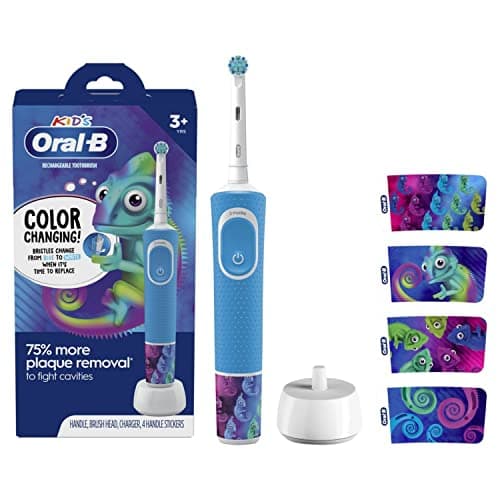 Oral-B Kids Electric Toothbrush with Sensitive Brush Head and Timer, for Kids 3+ (Product Design May Vary)