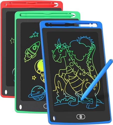 3 Pack LCD Writing Tablet for Kids, 8.5 Inch Colorful Doodle Board Drawing Tablet, Educational Learning Toys Birthday Gifts for Kids Age 3 4 5 6 7 8