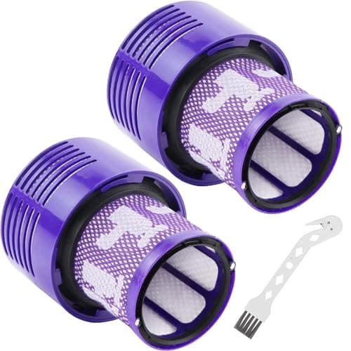 Funmit V10 Filters Replacement for Dyson V10 Cyclone Series, V10 Absolute, V10 Animal, V10 Total Clean, V10 Motorhead, SV12 Vacuum Cleaner, Replaces Part # 969082-01, 2 Pack