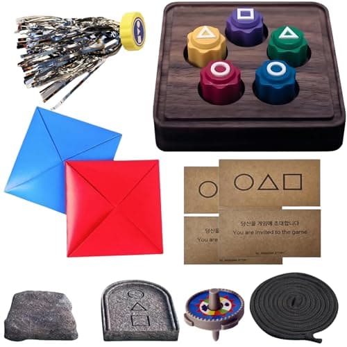 ReeRaa Gonggi Korean Game, Tossing Set (Korean Traditional Play Game) Jebi chagi Stone catching Biseokchigi Paeng-y DDAKJI Family Party (1 Set)