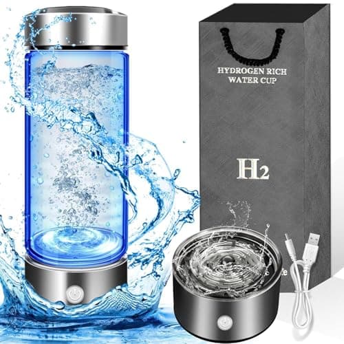 Hydrogen Water Bottle,Rechargeable Hydrogen Water Bottle Generator, Portable Hydrogen Water Ionizer Machine for Sports & Outdoors