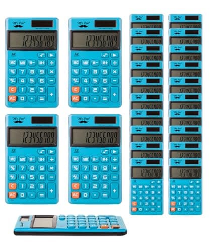 Best Standard Function Calculators #8 from Mr. Pen Mr. Pen- Standard Function Calculator, 24 Pack, 12 Digits, Blue Small Calculator Bulk