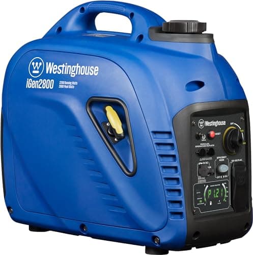 Westinghouse Outdoor Power Equipment 2800 Peak Watt Super Quiet & Lightweight Portable Inverter Generator, Gas Powered, Parallel Capable, Long Run Time