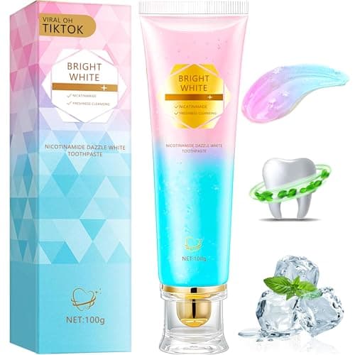 Niacinamide Whitening Toothpaste for Adults, Teeth Whitening Tooth Paste, Brilliant Smile Niacinamide Toothpaste Whiten (3.53oz)
