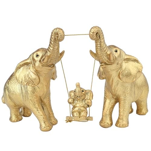 Best Gold Home Decors #1 from BIINEEST BIINEEST Elephant Statue Decor Brings Good Luck Mom Gifts Elephants Figurine Gold Decor for Home Office Bookshelf TV Stand Shelf Living Room Decoraciones para Sala Elephant Gifts for Women(Gold