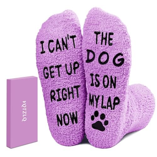 Christmas Gifts for Women Mom Grandma Teacher Wife Dog Lovers, Valentines Day Gifts for Her Women Daughter Wife, Galentines Gifts, Gifts for Mom, Birthday Mothers Day, Funny Fuzzy Slipper Socks.