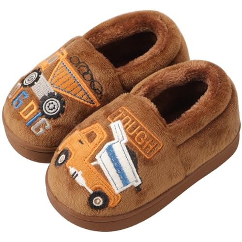 Best Kids Slippers #4 from OWIF OWIF Toddler Slippers Boys Girls Little Kids House Slipper Cute Warm Soft Indoor Bedroom Shoes with Non-slip Sole