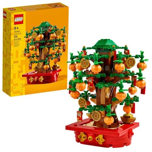LEGO Money Tree - Lunar New Year Building Toy - Kids Chinese Culture Learning and Educational Toy for Boys and Girls, Ages 9+ - Holiday Decorations for Table - 40648
