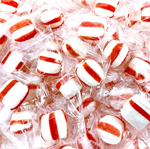 Peppermint Puffs Candy Balls, Individually Wrapped Holiday Candy (2 Pound Bag)