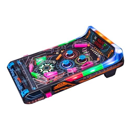 Ambassador Games: Electronic Arcade Pro Pinball - Light & Sound Tabletop Game, Dual LED Scoreboard, 10 Professional-Grade Features, Adults Kids Age 6+