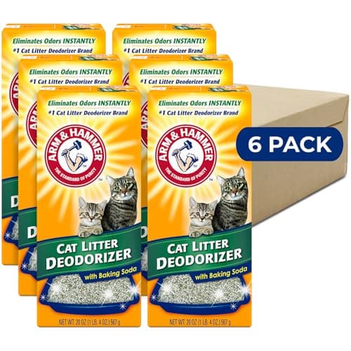 ARM & HAMMER Cat Litter Deodorizer Double Duty, 20 oz, 6 Pack