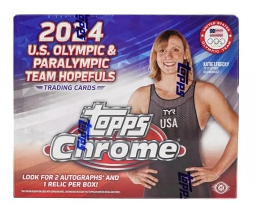 2024 Topps Chrome US Olympic & Paralympic Hopefuls Sealed Hobby Box (2 Aurograph And 1 Relic/Box)