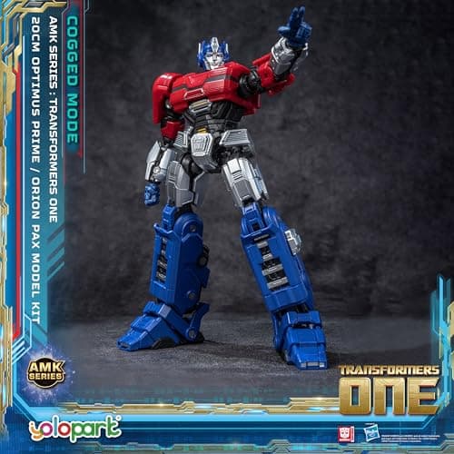 YOLOPARK Transformers Optimus Prime (Orion Pax) Cogged Mode,7.87 Inch Highly Articulated Transformers One Action Figures,Collectible Optimus Prime Transformer Toy for Ages 8 and Up,No Converting