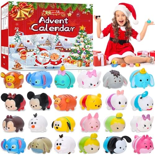 Advent Calendars 2024 Christmas Countdown Advent Calendar with 24 Party Favors Figures for Kids Boys Girls Christmas Vacation Advent Calendar Collectible Gifts Toy