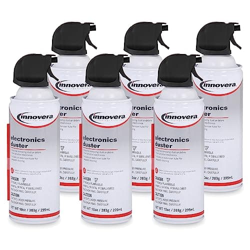 Best Compressed Gas Dusters #6 from Innovera Innovera Compressed Air Duster Cleaner, 10 oz Can, 6/Pack