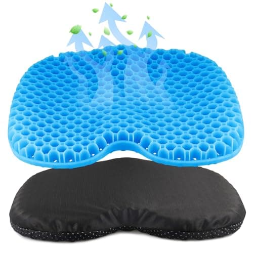 Anti Slip Kayak Seat Cushion,Thick Waterproof Seat Cushion Kayak Gel Seat Pad With Non-Slip Cover For Sit In Kayak Inflatable Kayak Canoe & Boat Kayak Accessories For Fishing Water Sports Outdoors