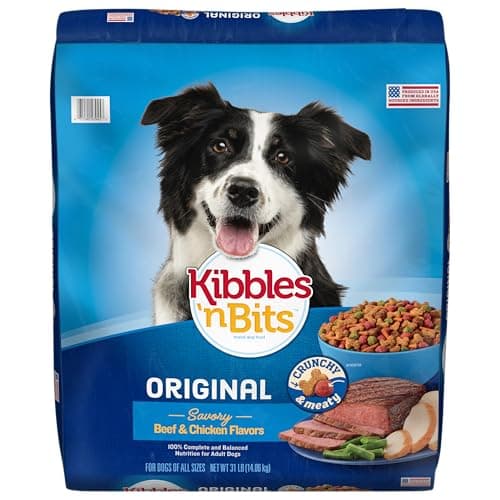Kibbles 'n Bits Original Savory Beef & Chicken Flavor Dry Dog Food, 31 Pound Bag