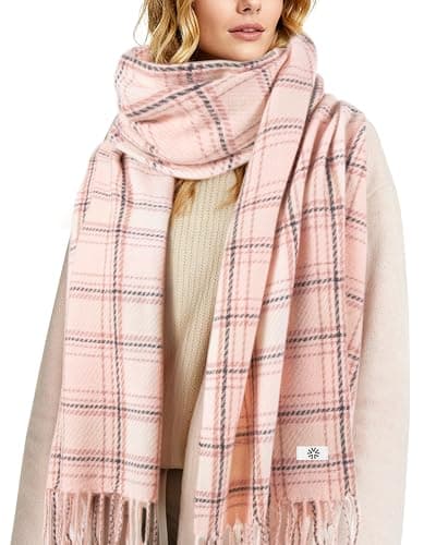 Teqihat Winter Women's Scarf Long Colorful Checkered Scarf Warm and Loose Winter and Autumn Blanket Shawl Gift