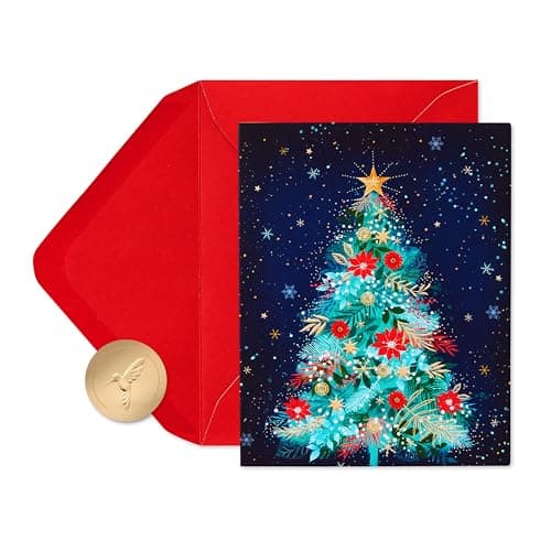 Papyrus Christmas Cards Boxed with Envelopes, Merry and Bright (20-Count)