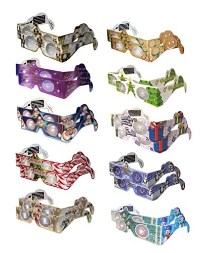 20 Pair - 3D Christmas Glasses - 15 Styles - Exclusively featuring the Christmas Nutcracker, Reindeer, Santa, Penguin, Angel, Candy Cane, plus more.